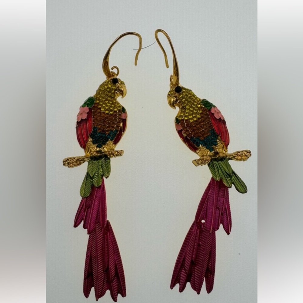 Colorful Parrot Earrings